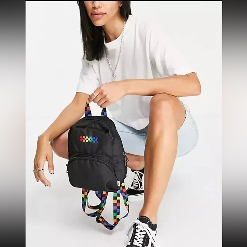 NWOT Vans Got This Rainbow Mini Backpack